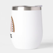 Grandma cute rainbow black &white Water Bottle (Gauche)