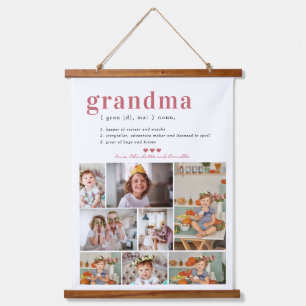 Grandma Definition 8 Foto gepersonaliseerd Hangend Wandkleed