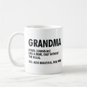 Grandma Definition Funny Grandmoeder Appreciation Koffiemok (Links)