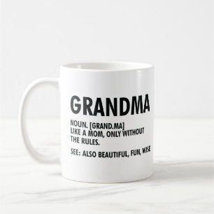 Grandma Definition Funny Grandmoeder Appreciation Koffiemok