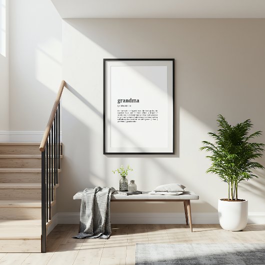 Grandma Definition Poster | Dictionary Style
