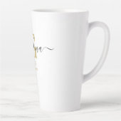 Grandma Elegant Script Monogram Golden Ochre Latte Mok (Rechts)