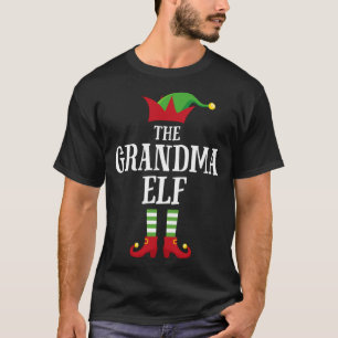 Grandma Elf Family Matching Kerstmis Elf Pajama G T-shirt