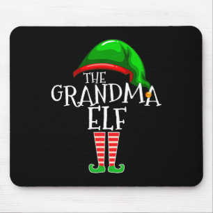 Grandma Elf Group Matching Family Kerstmis Muismat