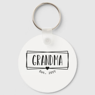 Grandma Est Grandma New Grandmoeder Gigi gift Sleutelhanger