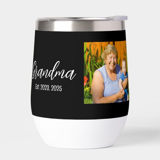 Grandma Est. White script photo (Gauche)