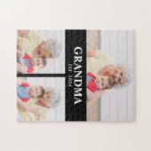 Grandma Established Modern Bold 3 Photo Legpuzzel (Horizontaal)