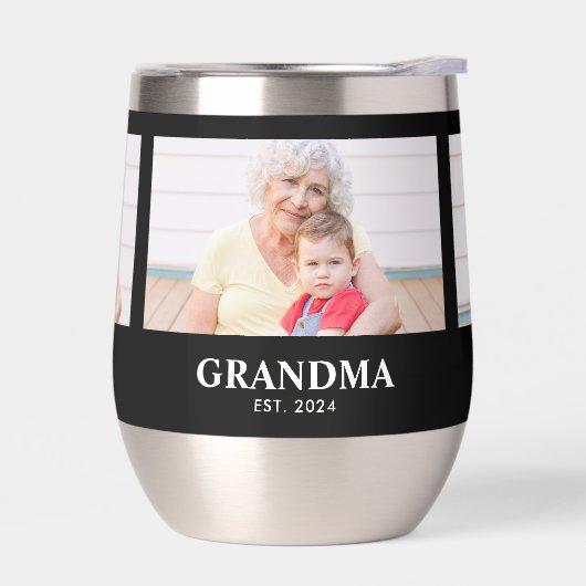 Grandma Established Script Black 3 Photo (Links)