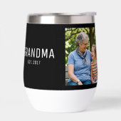 Grandma Established Script Black Photo  (Gauche)