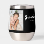 Grandma Established Script Black Photo (Arrière)