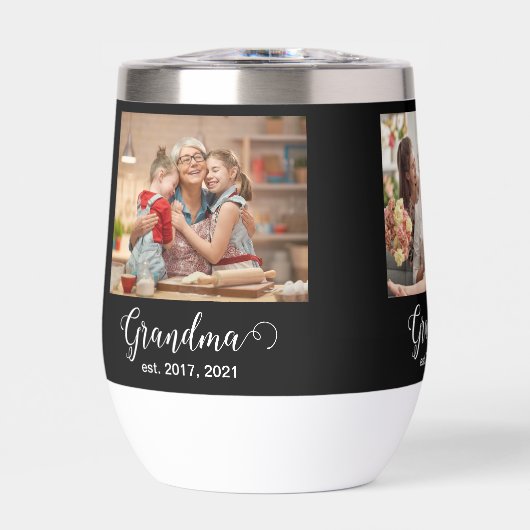 Grandma Established Script Gift 3 Photo (Avant)