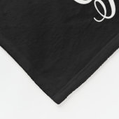 Grandma Established Script Gift Photo Fleece Deken (Hoek)