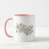 Grandma Floral Mug - Watercolor Botanical Gift (Gauche)