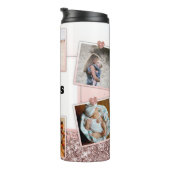 Grandma Gift Gigi Foto Roos Gold Persoonlijk Thermosbeker (Geroteerd rechts)