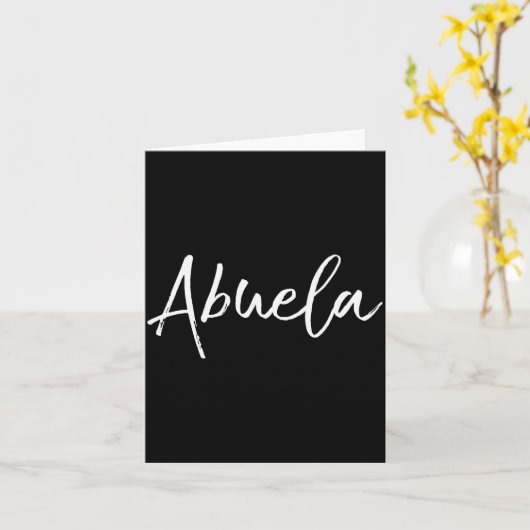 Grandma Gift In Spanish New Grandmother En Epañol Kaart (Gele Bloem)