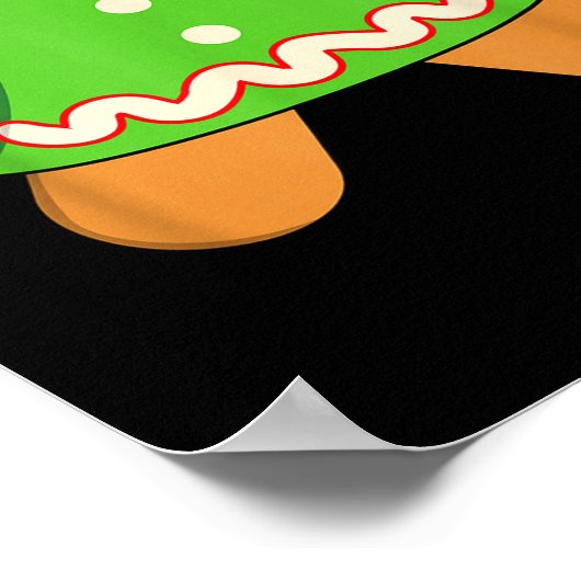 Grandma Gingerbread Man Costume Matching Christmas Poster (Hoek)