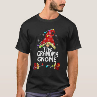 Grandma Gnome Buffalo Play Matching Kerstmis T-shirt