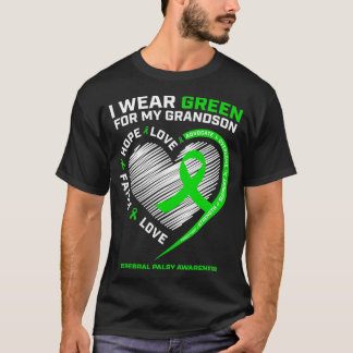 Grandma Grandpa Gift Green Grandson Cerebral T-shirt