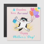 Grandma Happy Moederdag Kat Colorful Balloons (Voorkant / Achterkant)