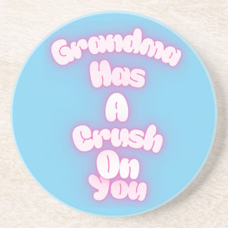 Grandma has a crush on you zandsteen onderzetter