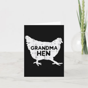 Grandma Hen Chicken Moederdag Boerderij Farmer Nan Kaart