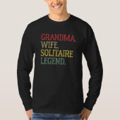 Grandma Husband Solitaire Legende Solitaire T-shirt (Voorkant)
