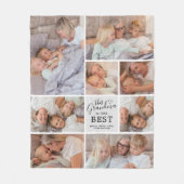 Grandma is de beste foto Collage Fleece Blanket (Voorkant)