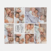 Grandma is de beste foto Collage Fleece Blanket (Voorkant (Horizontaal))