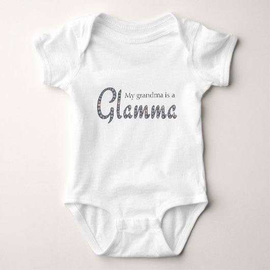 Grandma is een Glamma tutu Romper (Voorkant)