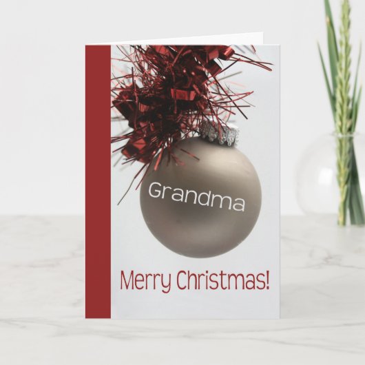 Grandma Joyeuse carte de Noël (Devant)