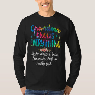 Grandma kent alles wat een kleine kleurstof voor v t-shirt
