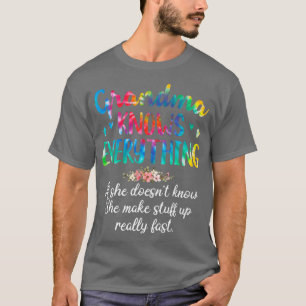 Grandma kent alles wat een kleine kleurstof voor v t-shirt