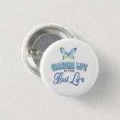 Grandma Life Best Life Ronde Button 3,2 Cm (Voorkant /achterkant)