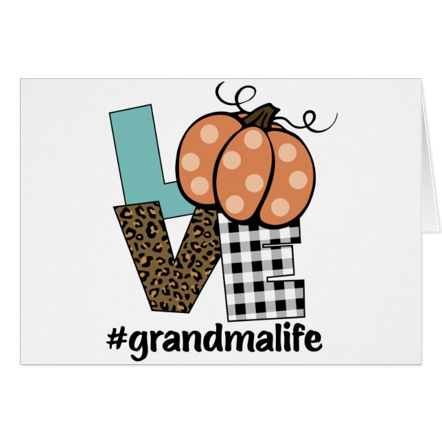 Grandma Life Pumpkin Love (Voorkant Horizontaal)