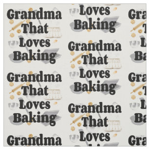 Grandma Loves Baking Stof