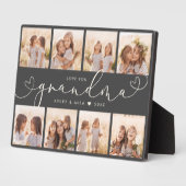 Grandma Modern Heart Script Photo Collage Love Fotoplaat (Zijkant)