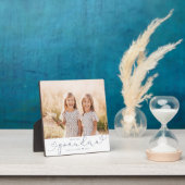 Grandma Modern Heart Script Photo Love Plaque Fotoplaat (Insitu)