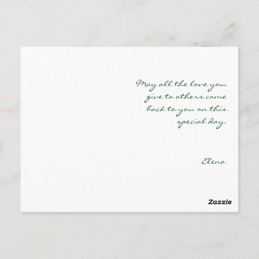 Grandma moederdag Pattern Briefkaart (Achterkant)