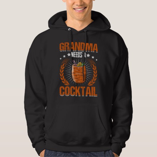 Grandma Needs A Cocktail Hoodie (Voorkant)