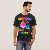 Grandma Of The Baby Shark Birthday Grandma Shark G T-shirt (Voorkant volledig)
