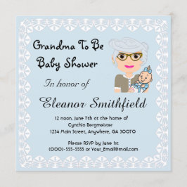 GrandMa om Baby shower uit te nodigen Kaart
