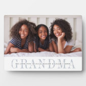 Grandma Personalized Photo Plaque Fotoplaat (voorkant)