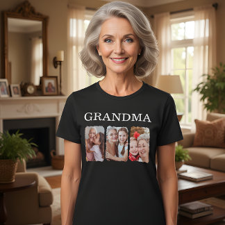 Grandma Personalized Photo T-shirt