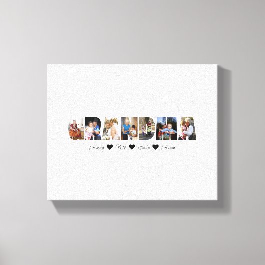 Grandma Photo Collage Canvas 7 Foto's (Voorkant)