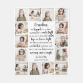Grandma Photo Collage Fleece Deken (Voorkant)