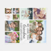Grandma Photo Collage Fleece Deken (Voorkant (Horizontaal))