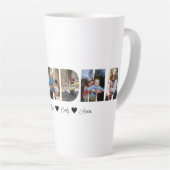 Grandma Photo Collage Latte Mug 7 Photos (Angle droit)