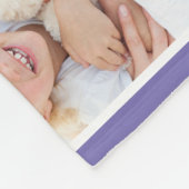 Grandma Photo Collage Paars Fleece Deken (Hoek)