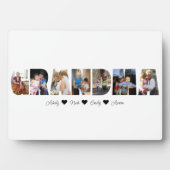 Grandma Photo Collage Plaque avec 7 Photos (Devant)