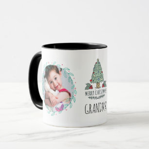GRANDMA PHOTO MUG - Cadeaux de Noël Grandkids Pics